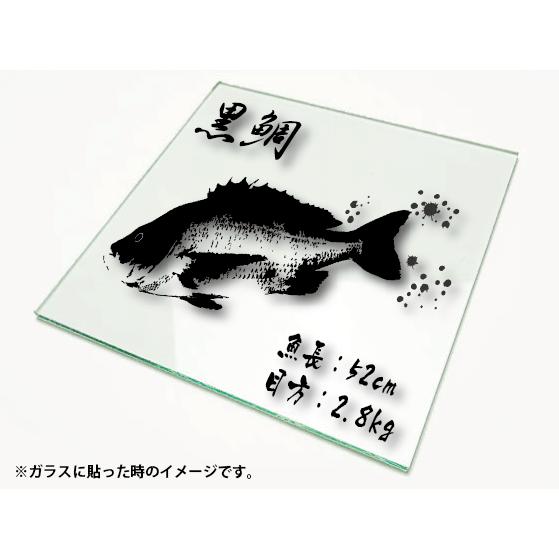 オーダー魚拓カッティングシート カッティングシート文字 型抜きステッカー サイズ魚長 目方入り Gcs 008 Diy看板ストア 通販 Yahoo ショッピング