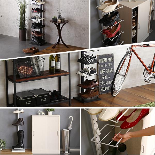 ホームテイスト（HOME taste） ディスプレイ突っ張りシューズラック