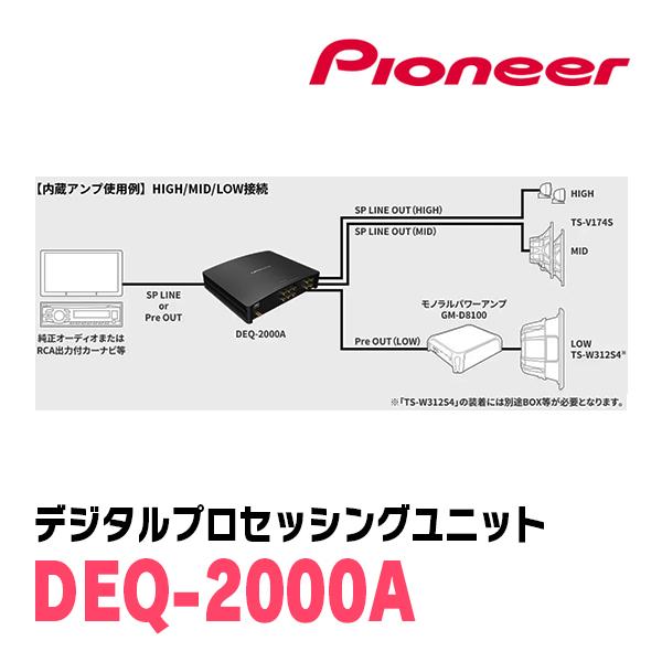 カロッツェリア リーフ(ZE1・H29/10〜現在)用 PIONEER / DEQ-2000A