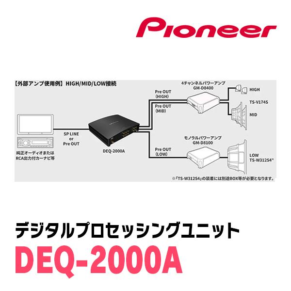 カロッツェリア リーフ(ZE1・H29/10〜現在)用 PIONEER / DEQ-2000A