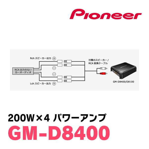 カロッツェリア パイオニア / GM-D8400 200W×4ch・ブリッジャ カロッツェリア パイオニア / GM-D8400 200W×4ch・ブリッジャ