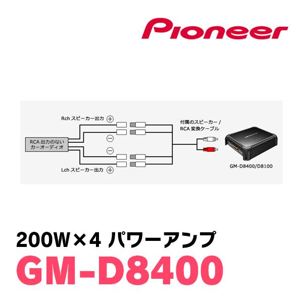 パイオニア/GM-D8400 200W×4ch ブリッジャブルパワーアンプ