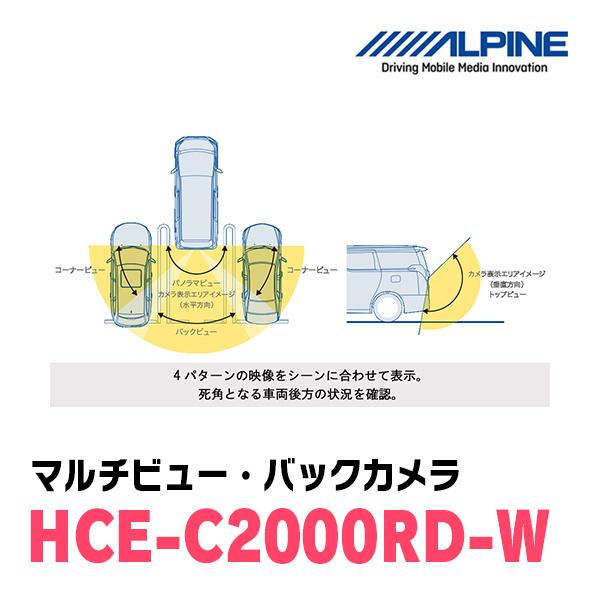 ALPINE / HCE-C2000RD-W マルチビュー(視点切替付)・バック
