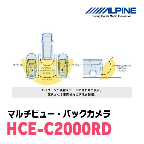ALPINE / HCE-C2000RD マルチビュー(視点切替付)・バックカメラ
