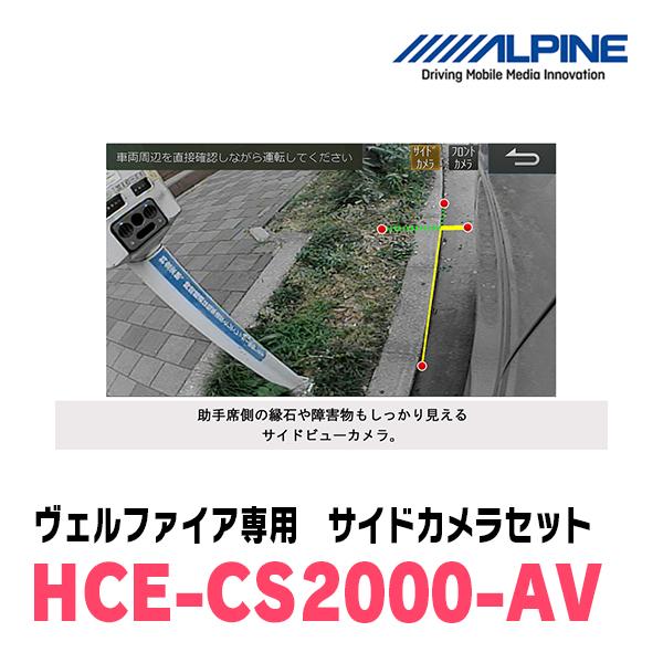 HCE-CS2000-AV HDRマルチビュー・サイドカメラ Amazon | アルパイン(ALPINE) アルファード/ヴェルファイア 30系 (H27