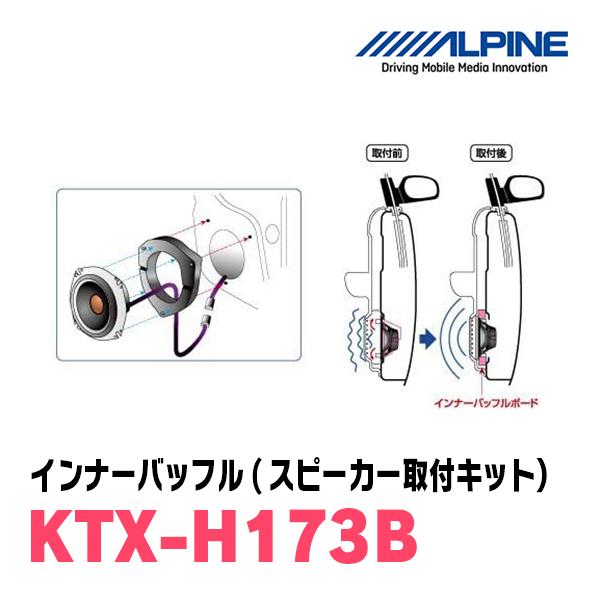 【ホンダ車専用】　ALPINE KTX-H173B 2個セット ALPINE KTX-H173B アルパイン ホンダ車用（17cm対応）インナー