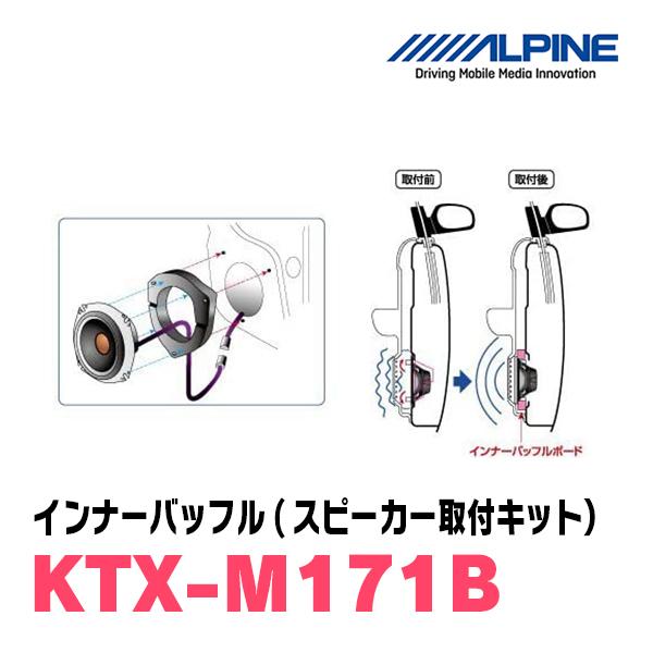 アルパイン / KTX-M171B　インナーバッフル・ミツビシ車用(スピーカー取付キット)　ALPINE正規販売店｜diyparks｜03