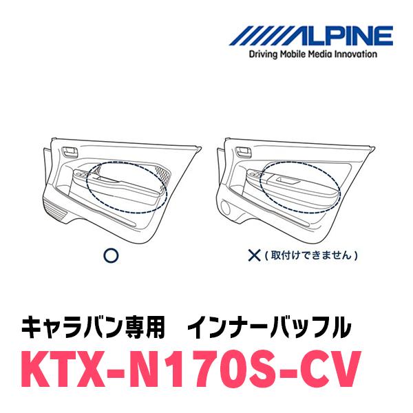 アルパイン / KTX-N170S-CV　インナーバッフル・ニッサン/キャラバン用(スピーカー取付キット)　ALPINE正規販売店｜diyparks｜03