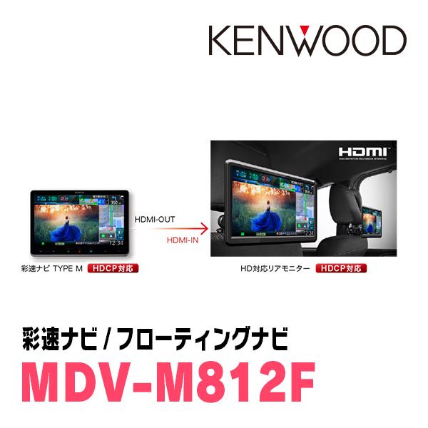 彩速ナビ ムーヴ(LA100S・H24/12〜H26/12)専用 KENWOOD / MDV-M812F +