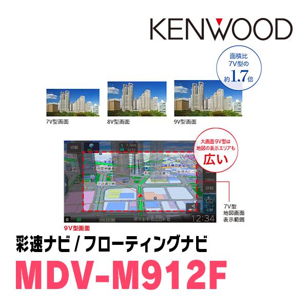 ミラトコット(H30/6〜R5/12)専用　KENWOOD / MDV-M912F + 取付キット　9インチ / フローティングナビ | 彩速ナビ | 04