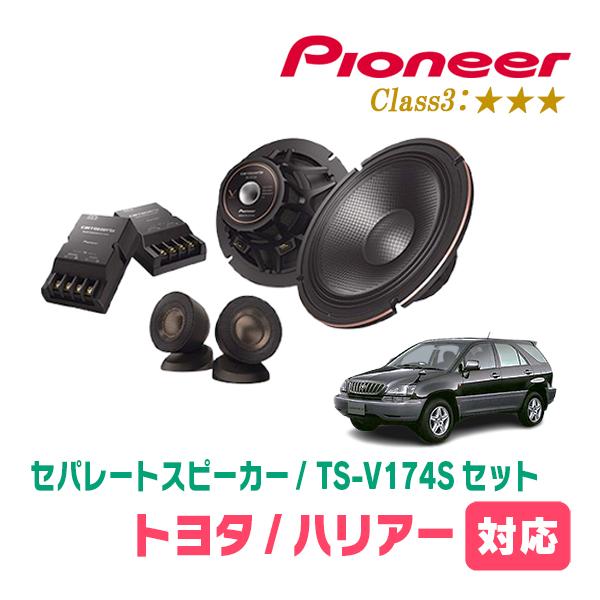 ハリアー(10系・H9/12〜H15/2)用　スピーカー・バッフルセット　PIONEER / TS-V174S + UD-K531　(フロント推奨) | カロッツェリア