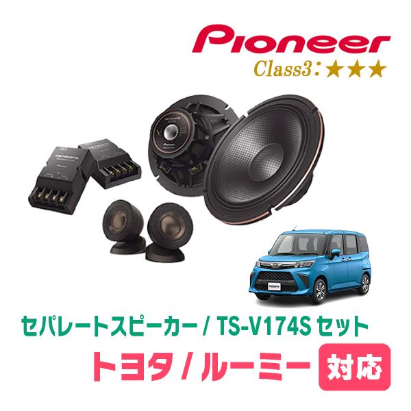 タンク トール ジャスティ ルーミーツイーターパネル TS-V174Sなど カロッツェリア ルーミー(H28/11〜現在)用 スピーカー・バッフルセット