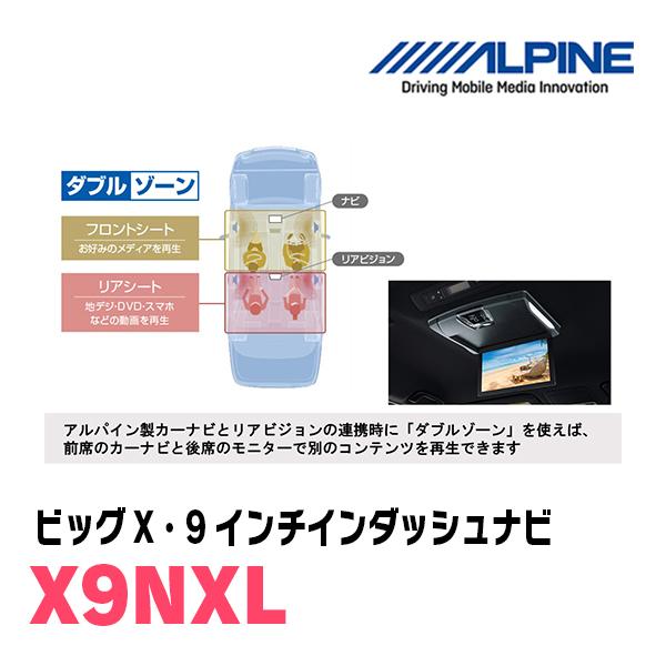 ALPINE ノア(80系・H26/1〜R3/12)専用 アルパイン / X9NXL+KTX ALPINE ノア(80系・H26/1〜R3/12)専用 アルパイン / X9NXL+KTX