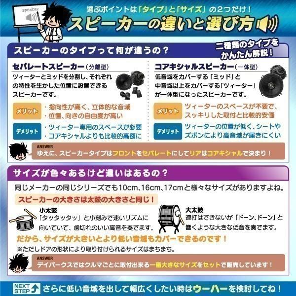 自動車 デミオ(DJ系・H26/9〜R1/6)用　フロント/スピーカーセット　ケンウッド/KFC-XS174S + SKX-102S　(17cm/高音質モデル)