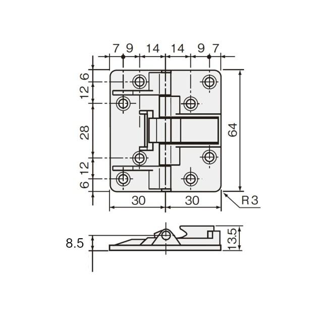 メール便可 アトムセンターヒンジ ｄｉｙ 取り換え 扉金具 ドア金具 クローゼット丁番 折れ戸金具 C Ash Diyパートナー 通販 Yahoo ショッピング
