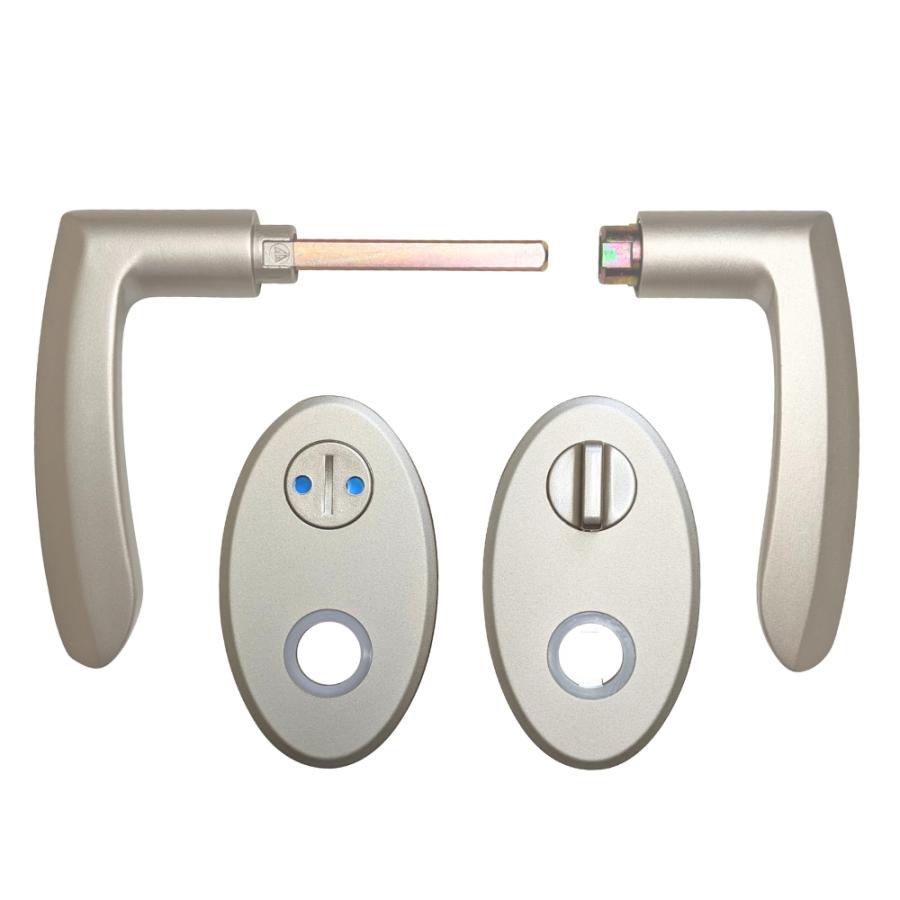 DIYパートナー ムラコシ ワンタッチレバーハンドル 52 表示錠 長座付