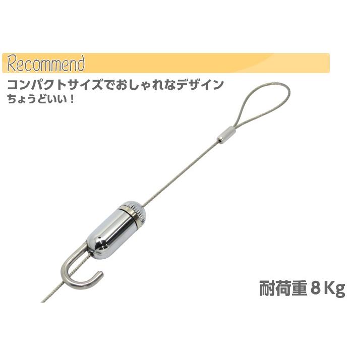 メール便可 山伸 ステンレスワイヤー 1.0Φ×30cm カプセルフック ピクチャーレールに最適 ワイヤー自在フック DIY 簡単 ワイヤーフック 自在 フック :w-sykps300:DIYパートナー 通販 HHH ワイヤーフック(ステンレス)No.7(12本入) WH7 12本