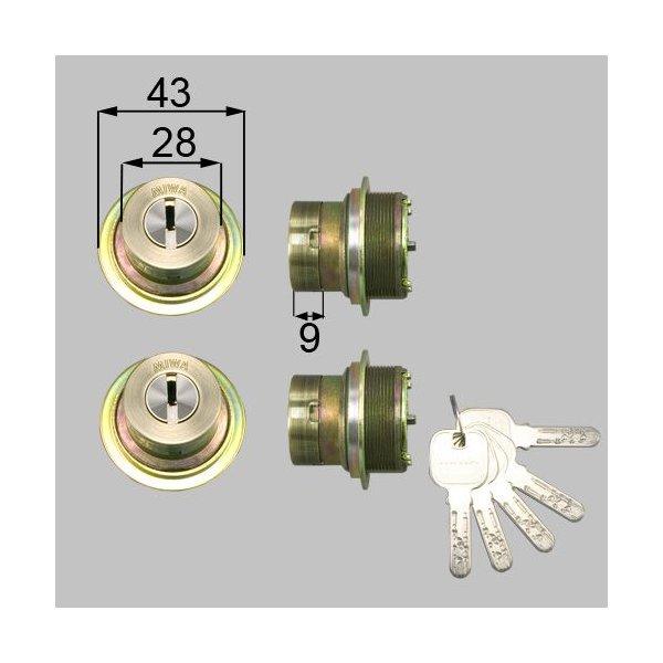 LIXIL - /TOSTEM製入り口・入口部屋の入り口用部屋の入り口錠仕掛ける（MIWA JN円筒）内筒のみ DCZZ1026 軽銀窓枠 玄関扉、玄関ドア-DIY、工具-ドア、扉、板戸、障子