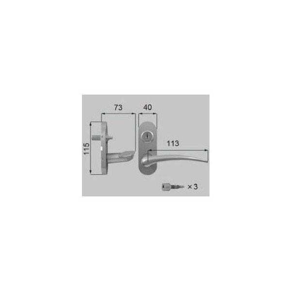 LIXIL TOSTEM リビング建材用部品 ドア ハンドル：スタンダードAタイプ