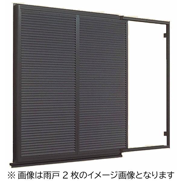 後付け雨戸　LIXIL　TOSTEM　オーダーサイズ　4枚　幅一筋W2114〜2514×高さ一筋H1819〜2183mm　雨戸一筋　ルーバー雨戸　半外付型　壁付タイプ　鏡板無し戸袋　台風対策