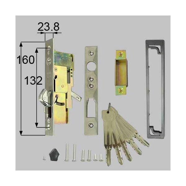 LIXIL/TOSTEMリクシル トステム 引戸(引き戸)召合せ内外錠セット（MIWA U9シリンダ−） AZWB501 アルミサッシ