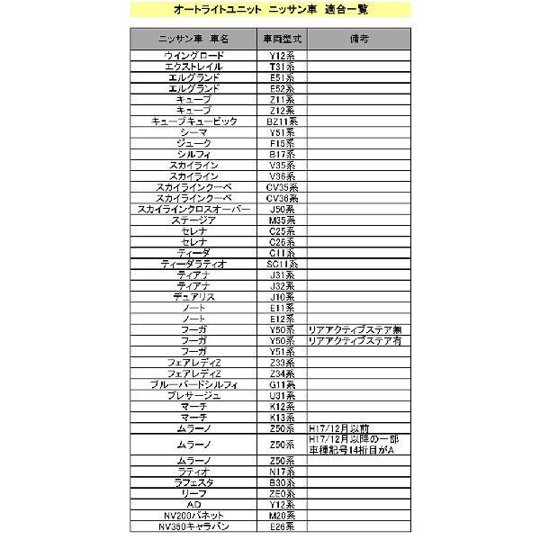 オートライト（コンライト）ユニット センサー付 （ニッサン車用