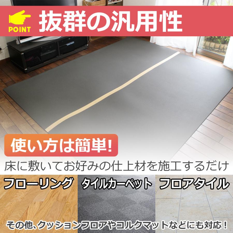 DIY STYLE 防音 断熱 下地材 床デコシート 防音タイプ 10m 防音 