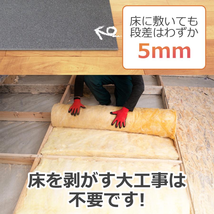 DIY STYLE 防音 断熱 下地材 床デコシート 防音タイプ 10m 防音 