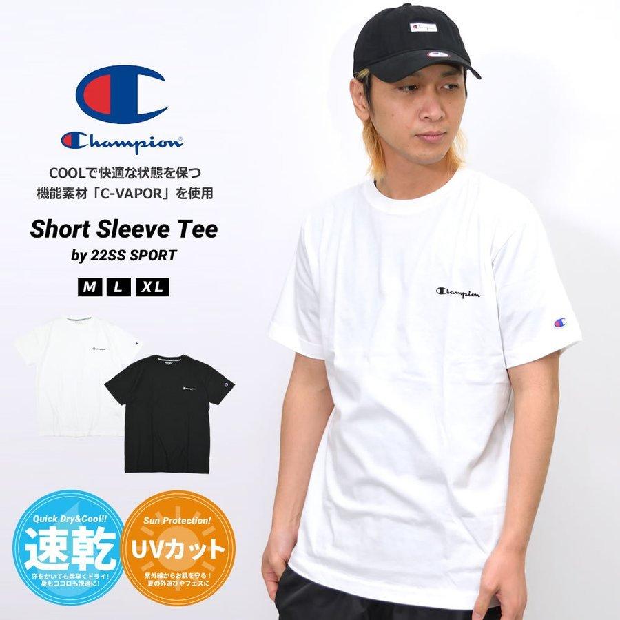 チャンピオン Champion ドライtシャツ メンズ レディース 半袖 吸汗速乾 Uvカット おしゃれ ブランド ロゴ ワンポイント ショートスリーブ Tシャツ 22ss 22v1006 Djドリームス 通販 Yahoo ショッピング