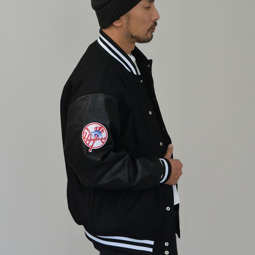 Fanatics ファナティクス スタジャン メンズ 袖革 メルトン スタジアム