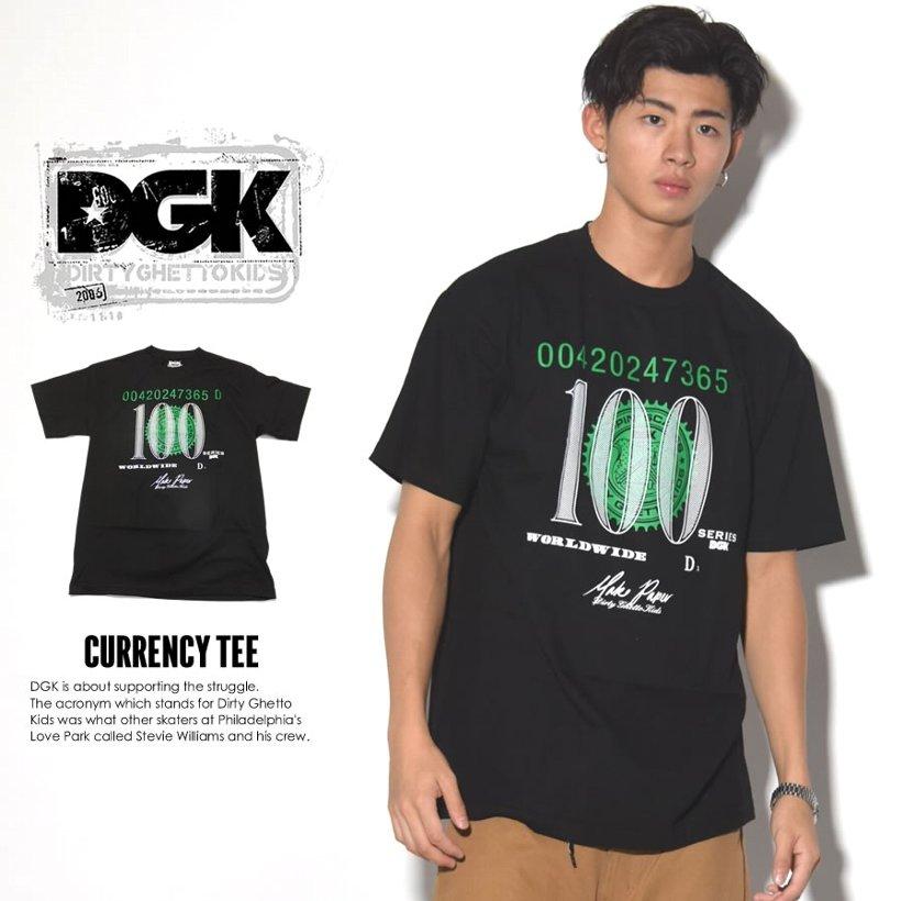 ディージーケー DGK Tシャツ 半袖 メンズ レディース CURRENCY TEE ブラック 夏 ブランド おしゃれ ストリート系 B系 HIPHOP ヒップホップ 大きいサイズ｜dj-dreams