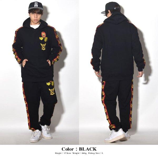 リーズン REASON スウェット ジョガーパンツ メンズ 裏毛 サイドライン