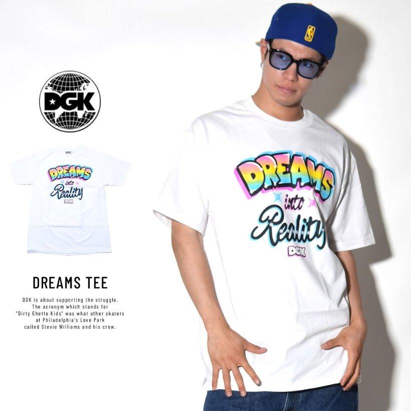 ディージーケー Dgk Tシャツ 半袖 メンズ レディース Dreams Tee Dt 4166 夏 ブランド おしゃれ ストリート系 B系 Hiphop ヒップホップ 大きいサイズ Web限定