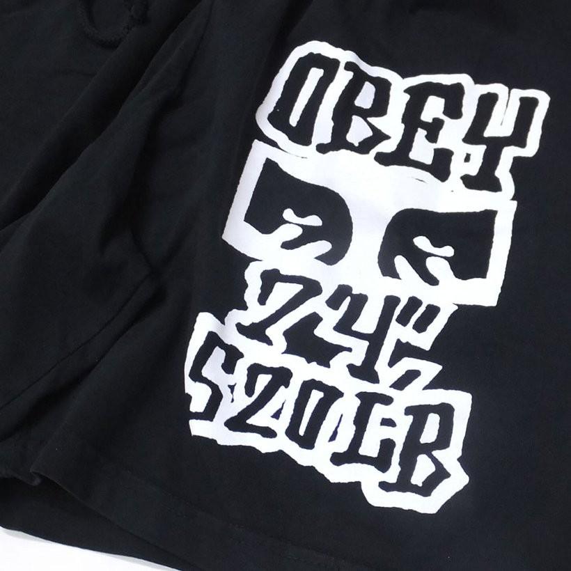 OBEY（オベイ） ハーフパンツ メンズ スウェット 裏毛 OBEY SEVEN FOUR