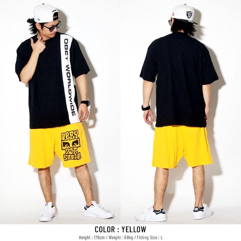 OBEY（オベイ） ハーフパンツ メンズ スウェット 裏毛 OBEY SEVEN FOUR