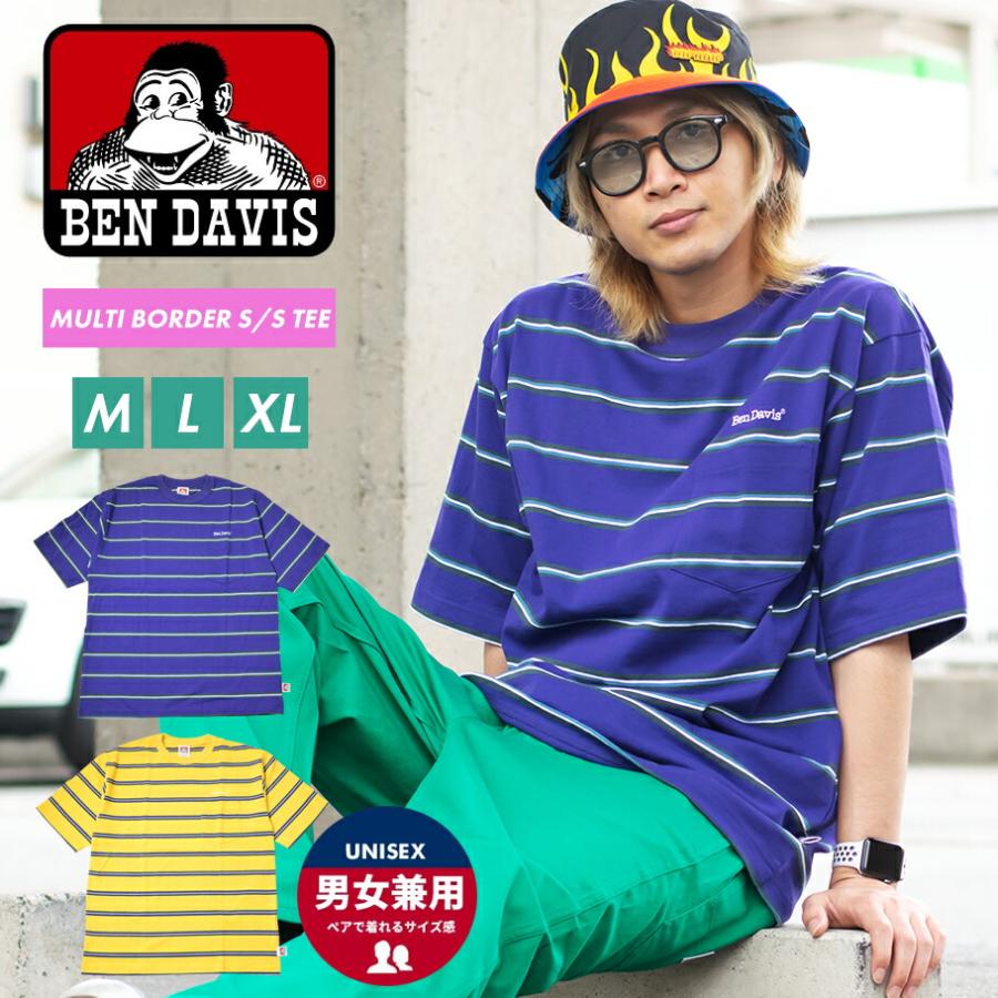 BEN DAVIS（ベンデイビス） 胸ポケット Tシャツ メンズ 半袖 ボーダー 
