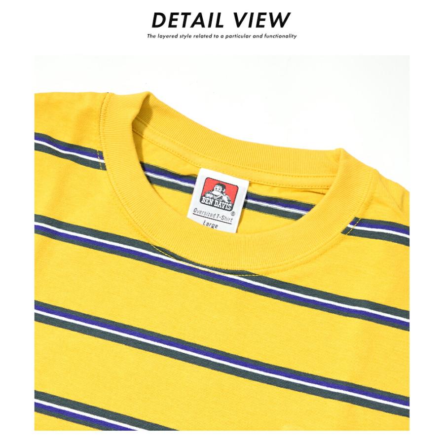 BEN DAVIS（ベンデイビス） 胸ポケット Tシャツ メンズ 半袖 ボーダー 
