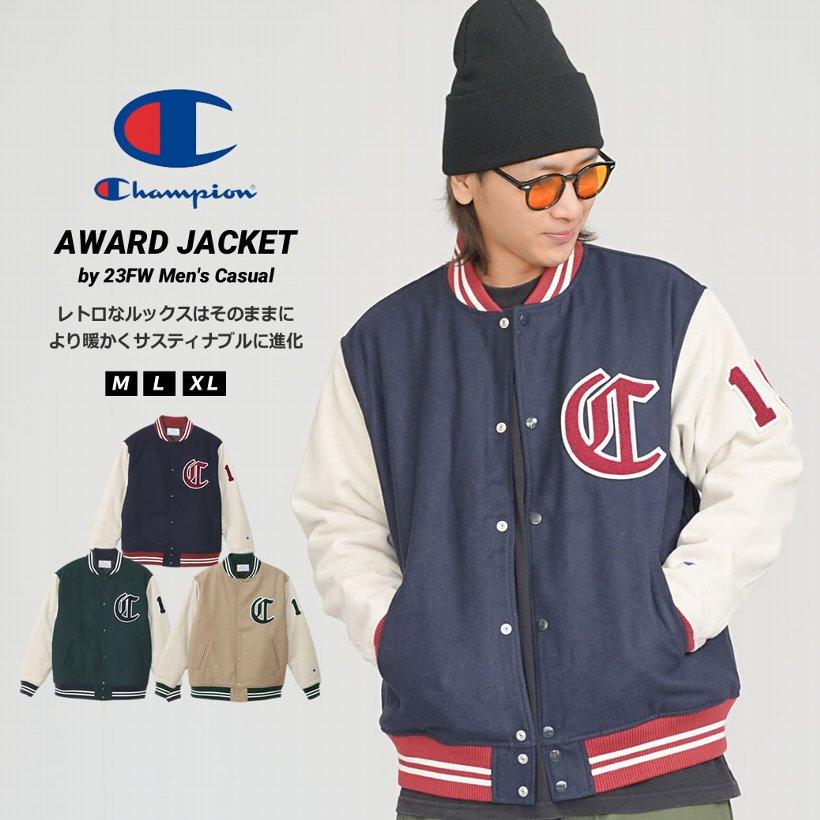 Champion チャンピオン スタジャン メンズ ウール 中綿 アウター Champion チャンピオン スタジャン メンズ ウール 中綿 アウター
