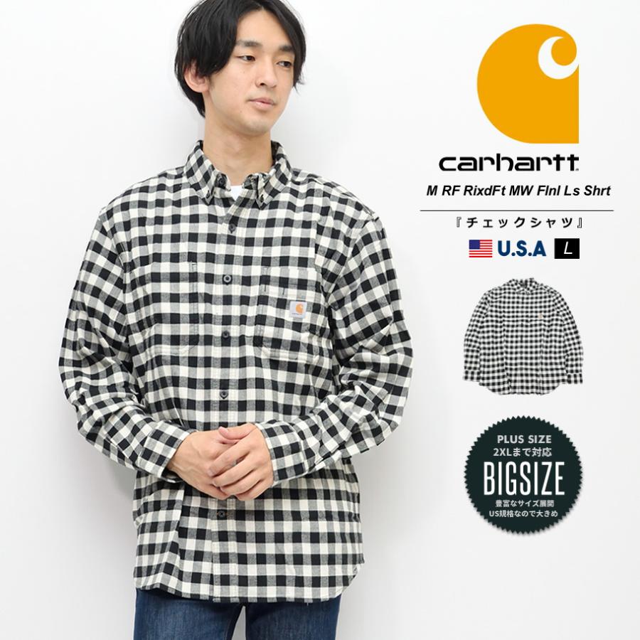 カーハート カジュアルシャツメンズ 長袖 ギンガムチェック柄 白 黒 ワークブランド Carhartt 海外モデル 大きいサイズ対応 秋冬 Chot008 Djドリームス 通販 Yahoo ショッピング