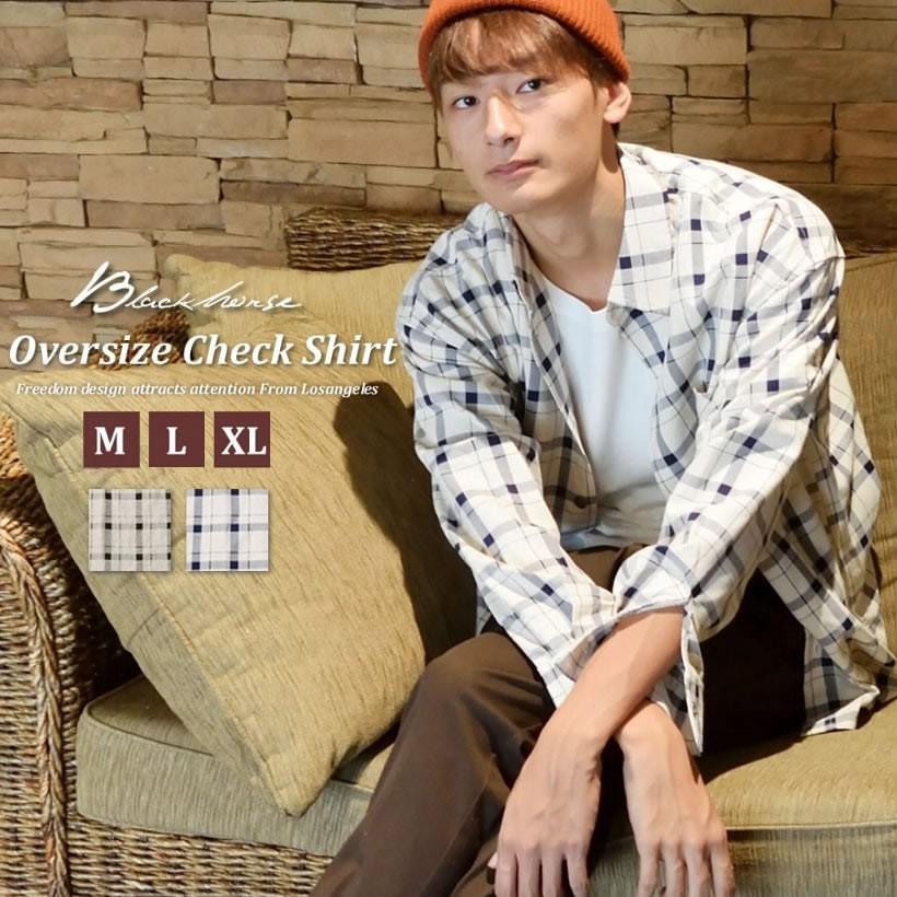 チェックシャツ メンズ タータンチェック柄 ドロップショルダー 長袖 大きめ ゆったり プラスサイズ 韓国 大きいサイズ Djbhot002 大きいサイズ服 Djドリームス 通販 Yahoo ショッピング
