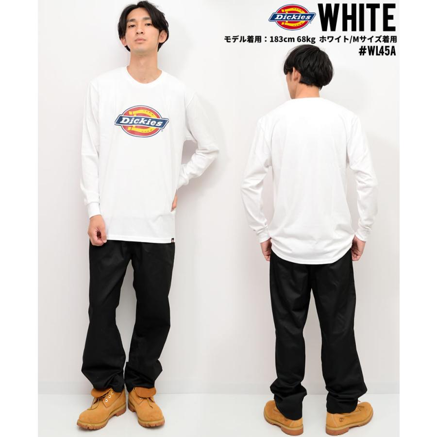 Dickies ディッキーズ Tシャツ メンズ ロンT ロゴ プリント ゆったり ルーズシルエット 大きいサイズ WL45A 秋冬｜dj-dreams｜04