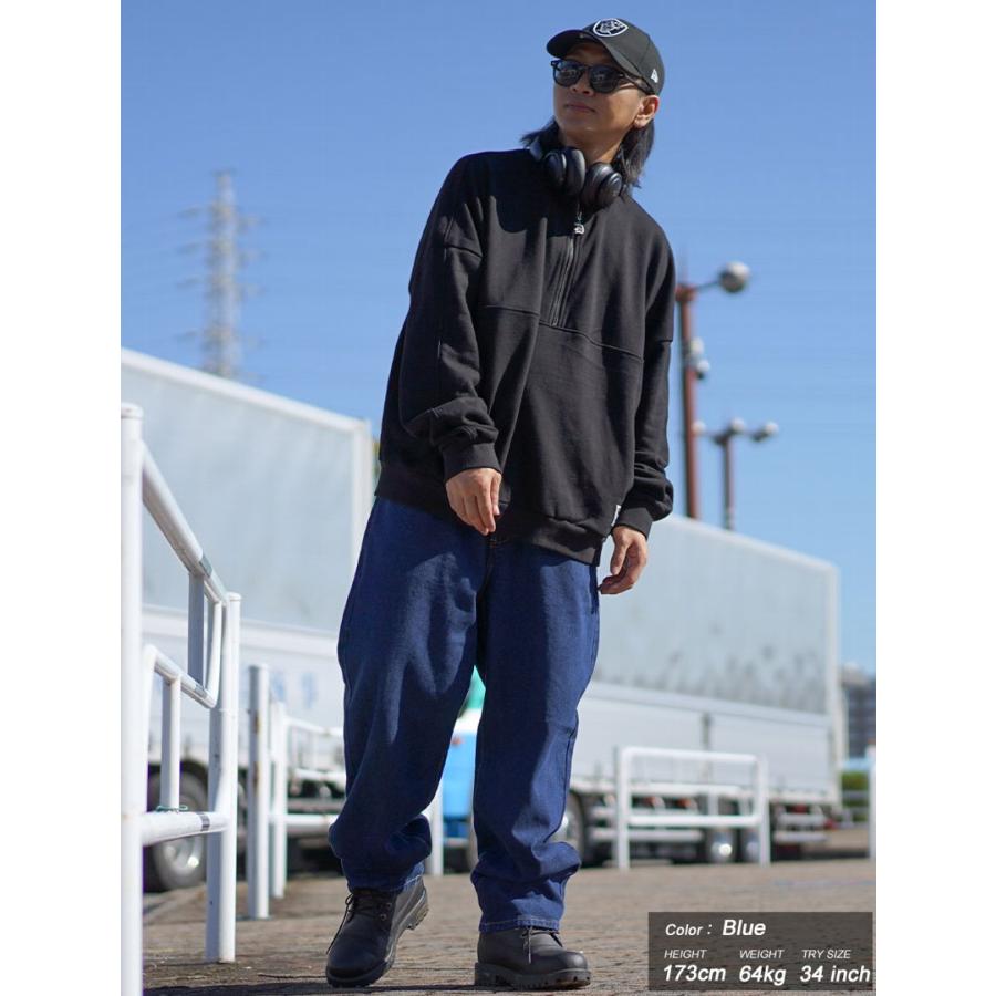 デニムパンツ メンズ ワイドパンツ ジーンズ 大きいサイズ ズボン 