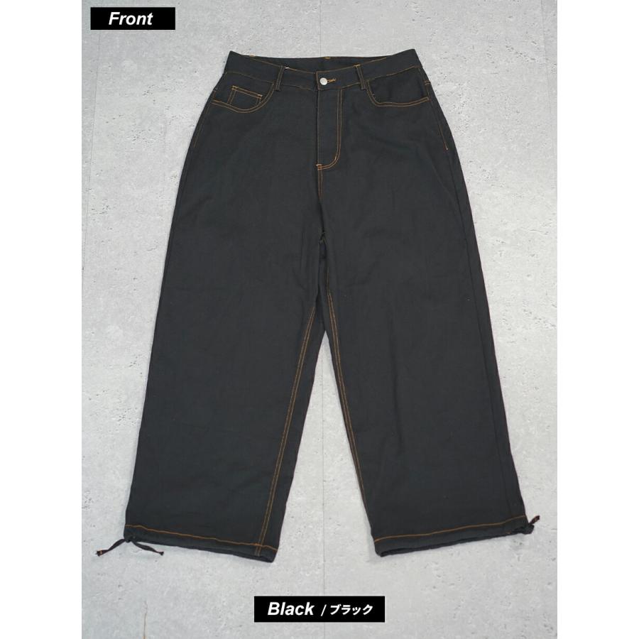ワイドパンツ メンズ チノパン 大きいサイズ ズボン 極太 ゆったり