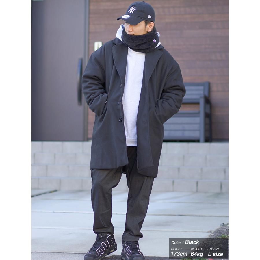 チェスターコート メンズ 冬 ロング カジュアル ゆったり