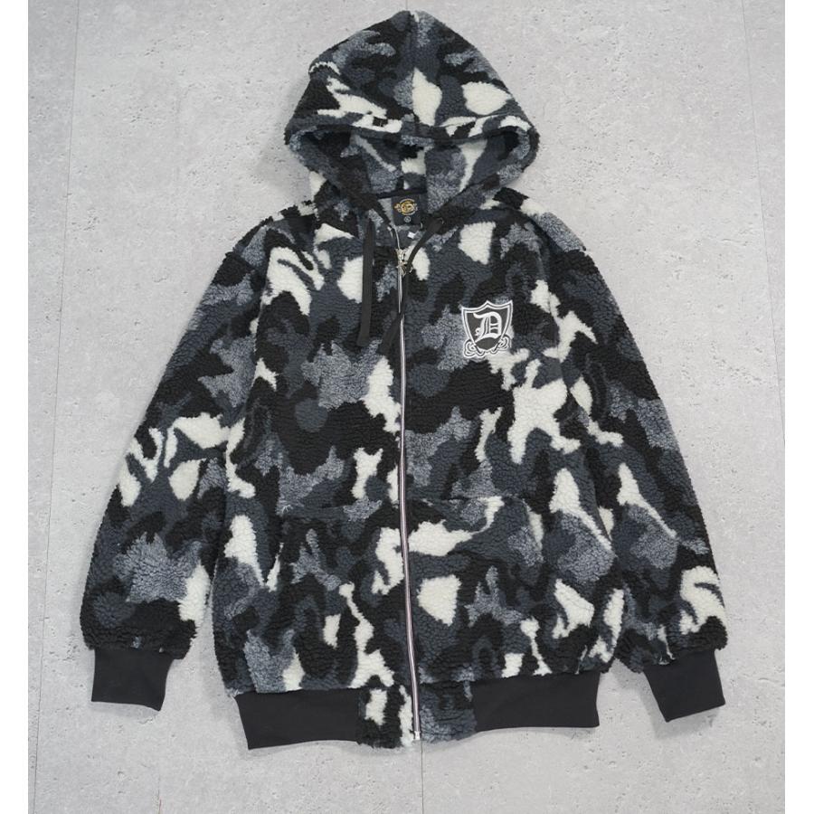 迷彩 ボア セットアップ メンズ 上下 モコモコ 大きいサイズ ゆったり