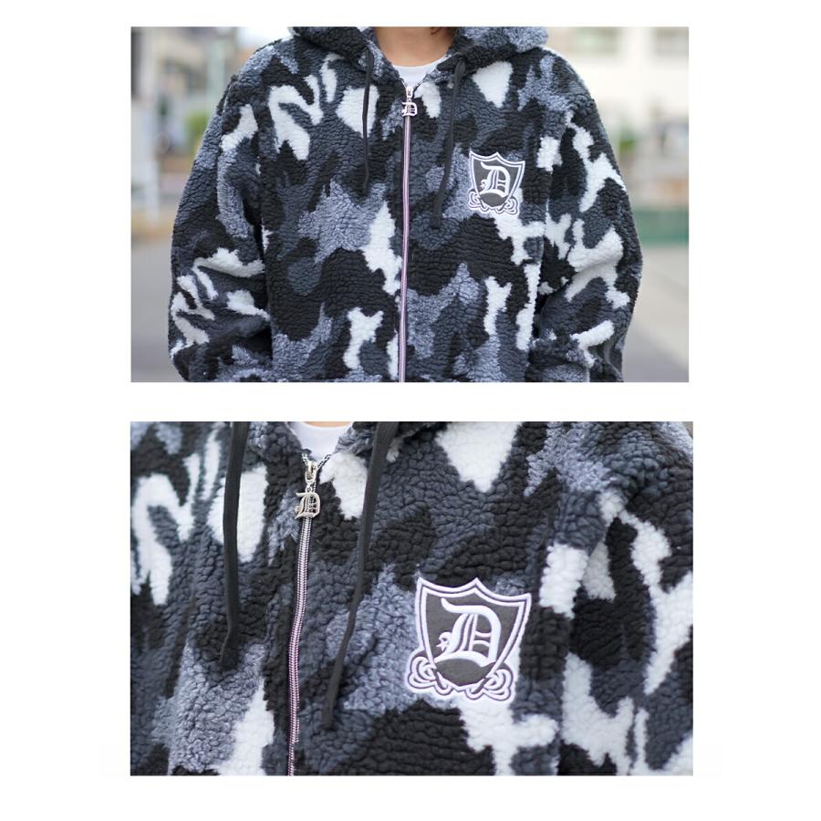 Jun Robé 迷彩柄 モコモコフリースセットアップ 迷彩 ボア セットアップ メンズ 上下 モコモコ 大きいサイズ ゆったり