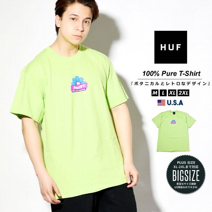 Huf ハフ Tシャツ メンズ レディース 半袖 フラワー ライムグリーン Ts 海外モデル 大きいサイズ対応 夏 ブランド おしゃれ ストリート系 B系 Hiphop Fhtt047 Djドリームス 通販 Yahoo ショッピング