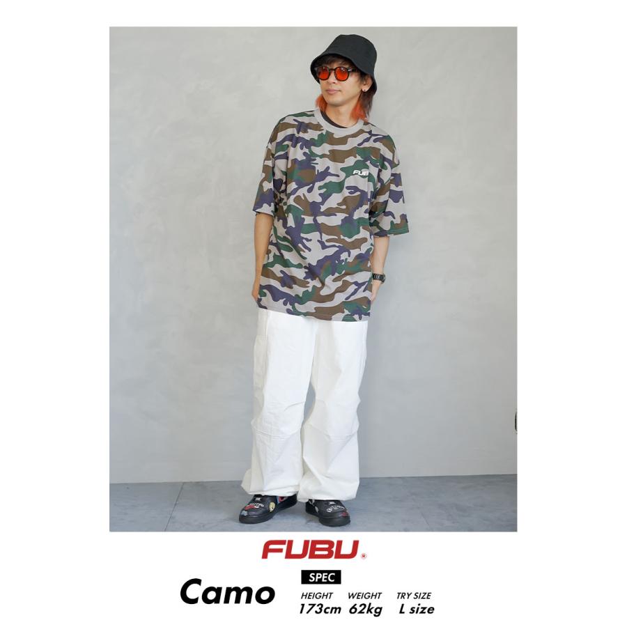 FUBU（フブ） tシャツ メンズ 半袖 大きいサイズ 迷彩柄 メイサイ