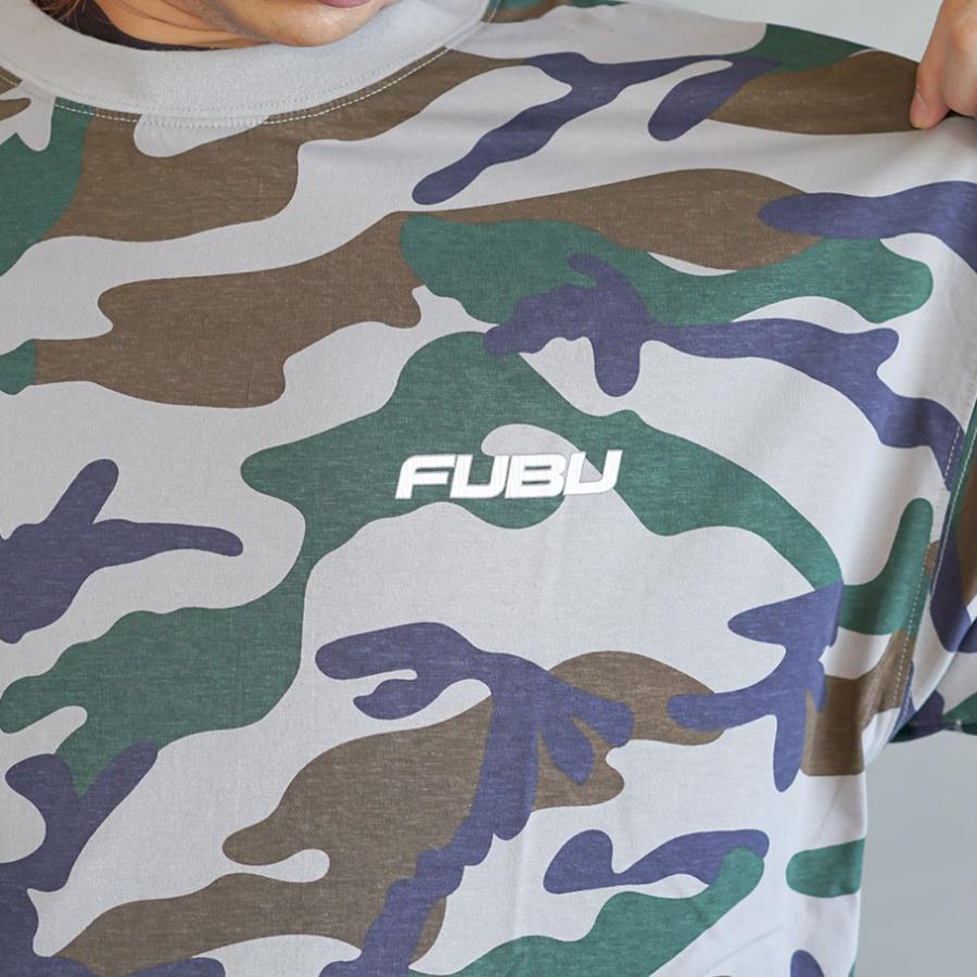 FUBU ユニフォーム カモフラ柄 Lサイズ 未使用 FUBU（フブ） tシャツ メンズ 半袖 大きいサイズ 迷彩柄 メイサイ