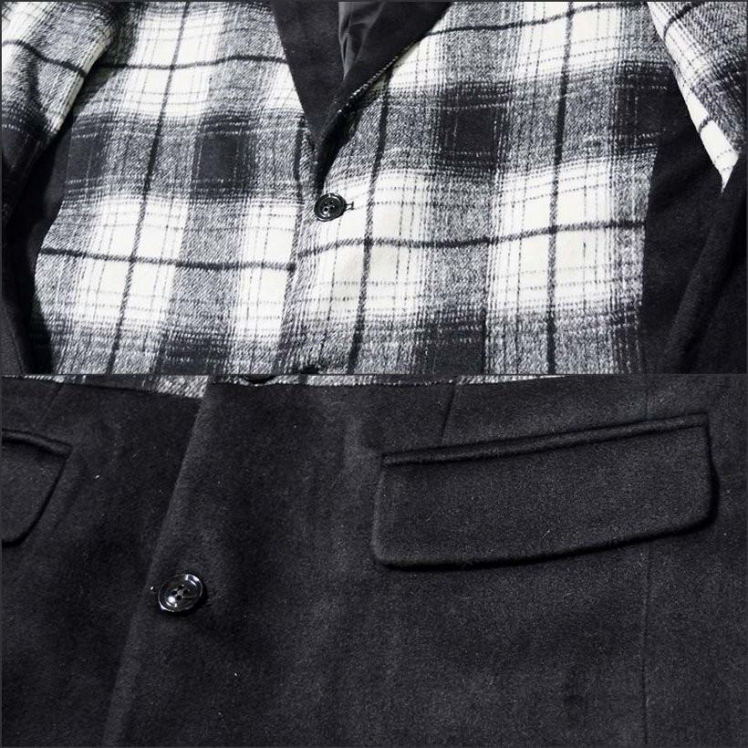 Maison Noir メゾンノワール チェスター コート メンズ アウター ロングコート チェック Double Agent Coat Ho 154 大きいサイズ Mrjt001 大きいサイズ服 Djドリームス 通販 Yahoo ショッピング